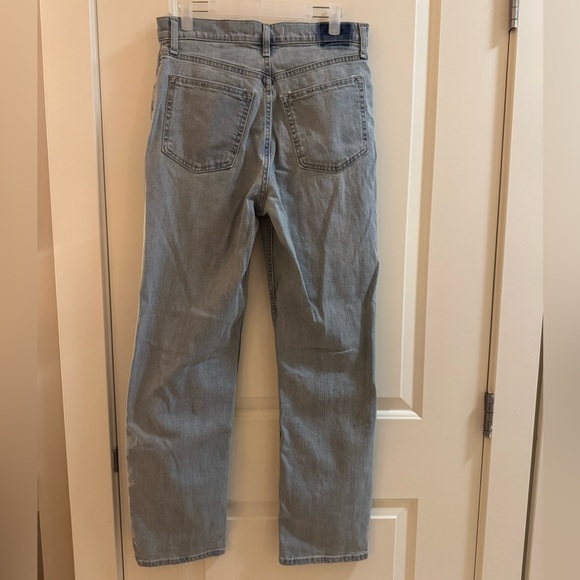 Abercrombie & Fitch Light Blue Straight Leg Jeans - Picture 3 of 11